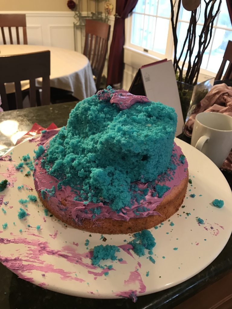 4 layer birthday cake disaster